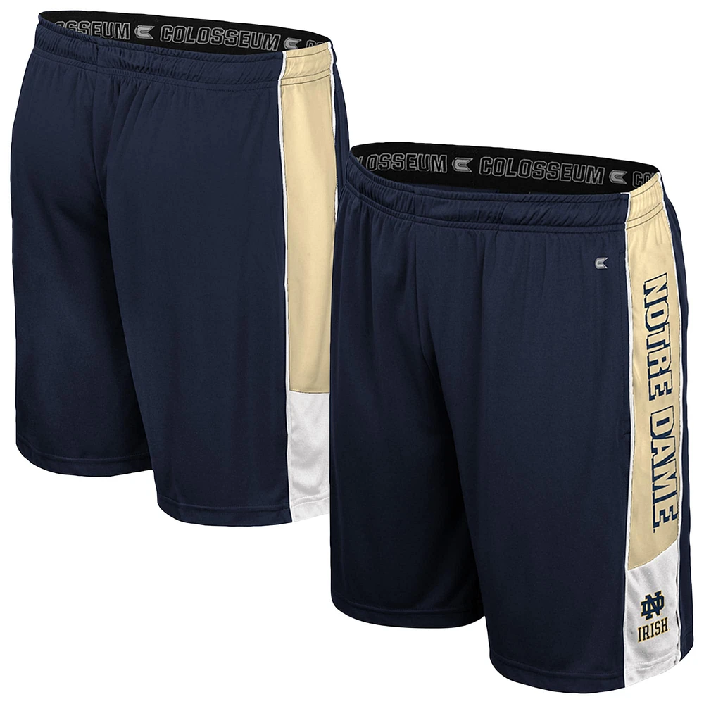 Men's Colosseum Navy Notre Dame Fighting Irish Quantum Shorts