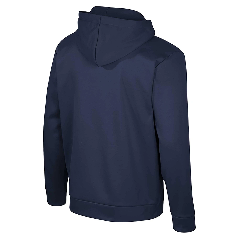 Men's Colosseum  Navy Notre Dame Fighting Irish Quarter-Zip Hoodie