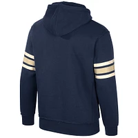 Men's Colosseum Navy Notre Dame Fighting Irish Saluting Pullover Hoodie
