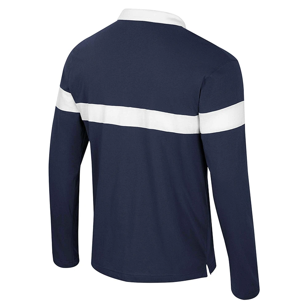 Polo à manches longues pour homme Colosseum Navy Notre Dame Fighting Irish Too Cool For School