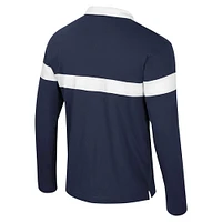 Polo à manches longues pour homme Colosseum Navy Notre Dame Fighting Irish Too Cool For School