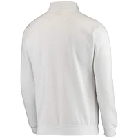 Men's Colosseum White Notre Dame Fighting Irish Tortugas Logo Quarter-Zip Jacket