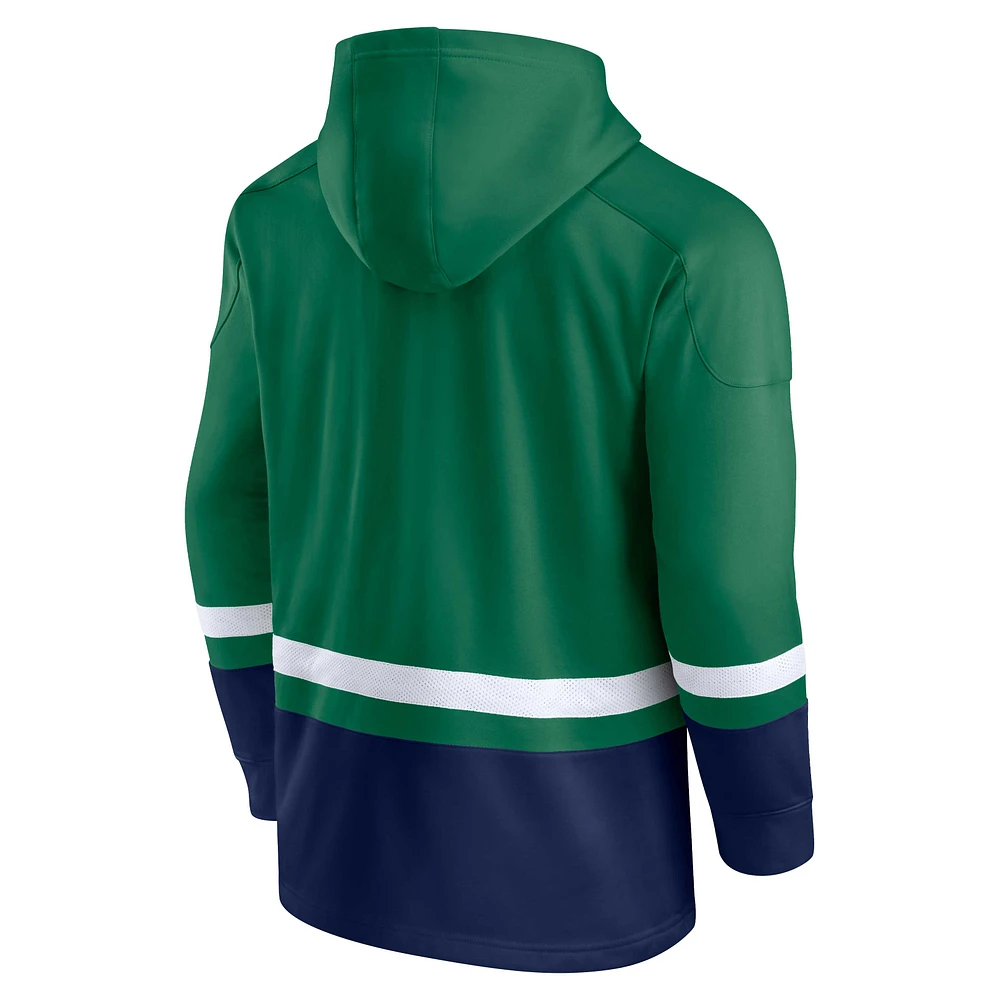 Men's Fanatics Green Notre Dame Fighting Irish First Battle Pullover Hoodie