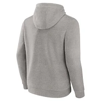Men's Fanatics Heather Gray Notre Dame Fighting Irish Primary Logo Pullover Hoodie