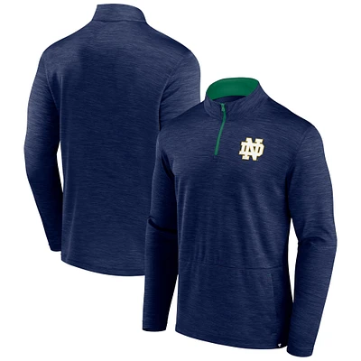 Haut à quart de zip Fanatics Navy Notre Dame Fighting Irish Classic Homefield pour hommes