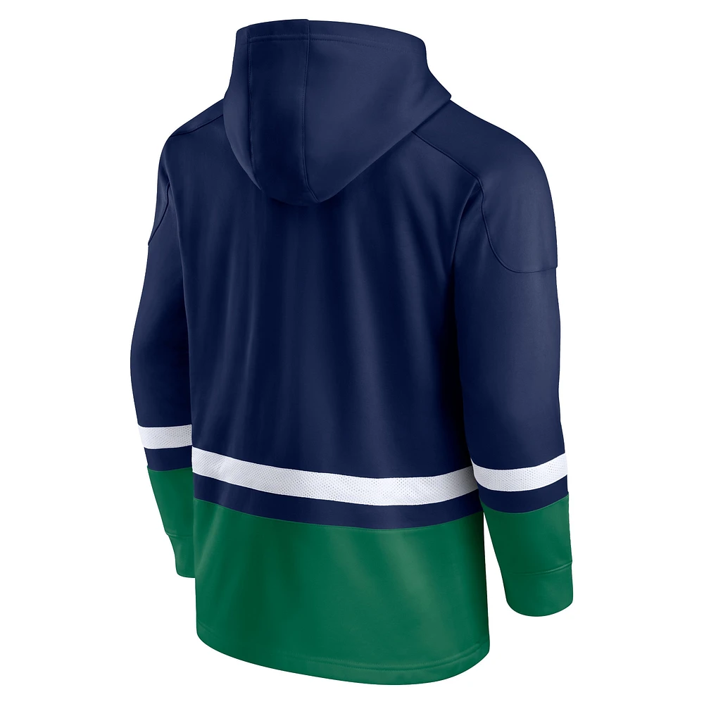 Men's Fanatics Navy Notre Dame Fighting Irish First Battle Pullover Hoodie