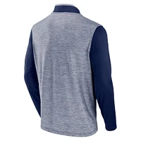 Men's Fanatics Navy Notre Dame Fighting Irish Recharged Quarter-Zip Jacket
