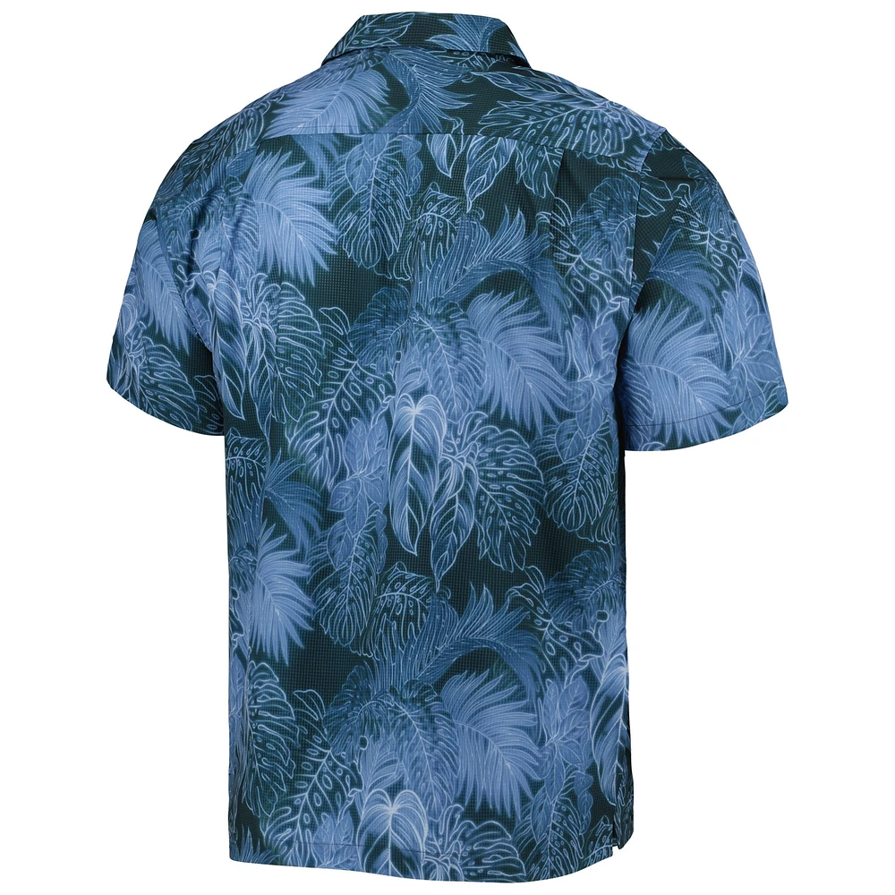 Men's Tommy Bahama Navy Notre Dame Fighting Irish Big & Tall Coast Luminescent Fronds IslandZone Button-Up Camp Shirt