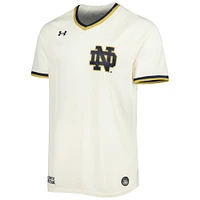 Men's Under Armour Cream Notre Dame Fighting Irish Replica Baseball Jersey