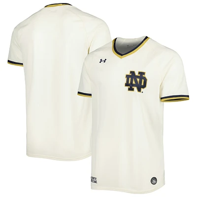 Men's Under Armour Cream Notre Dame Fighting Irish Replica Baseball Jersey