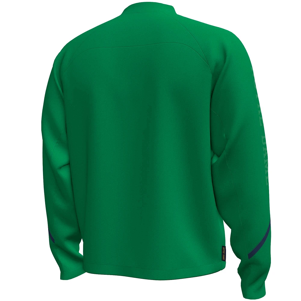 Men's Under Armour  Green Notre Dame Fighting Irish Unstoppable Full-Zip Bomber Jacket