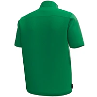 Men's Under Armour Kelly Green Notre Dame Fighting Irish Motivate Quarter-Zip Short Sleeve Top