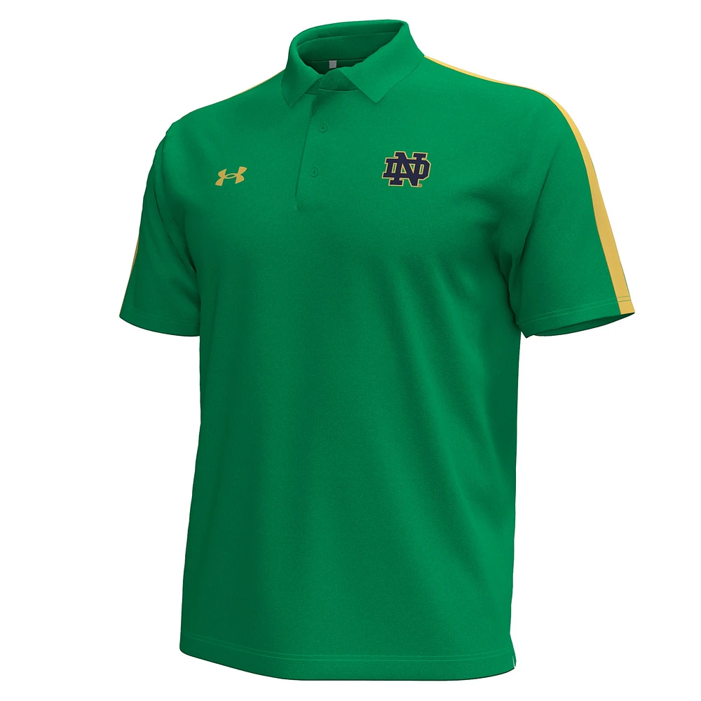 Men's Under Armour Kelly Green Notre Dame Fighting Irish Pinnacle Performance Polo
