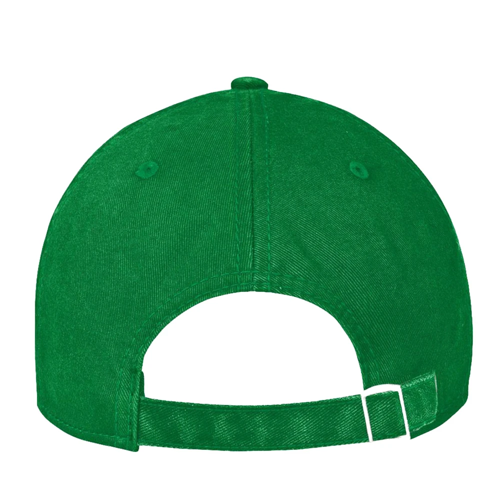 Men's Under Armour  Kelly Green Notre Dame Fighting Irish Washed Performance Cotton Adjustable Hat