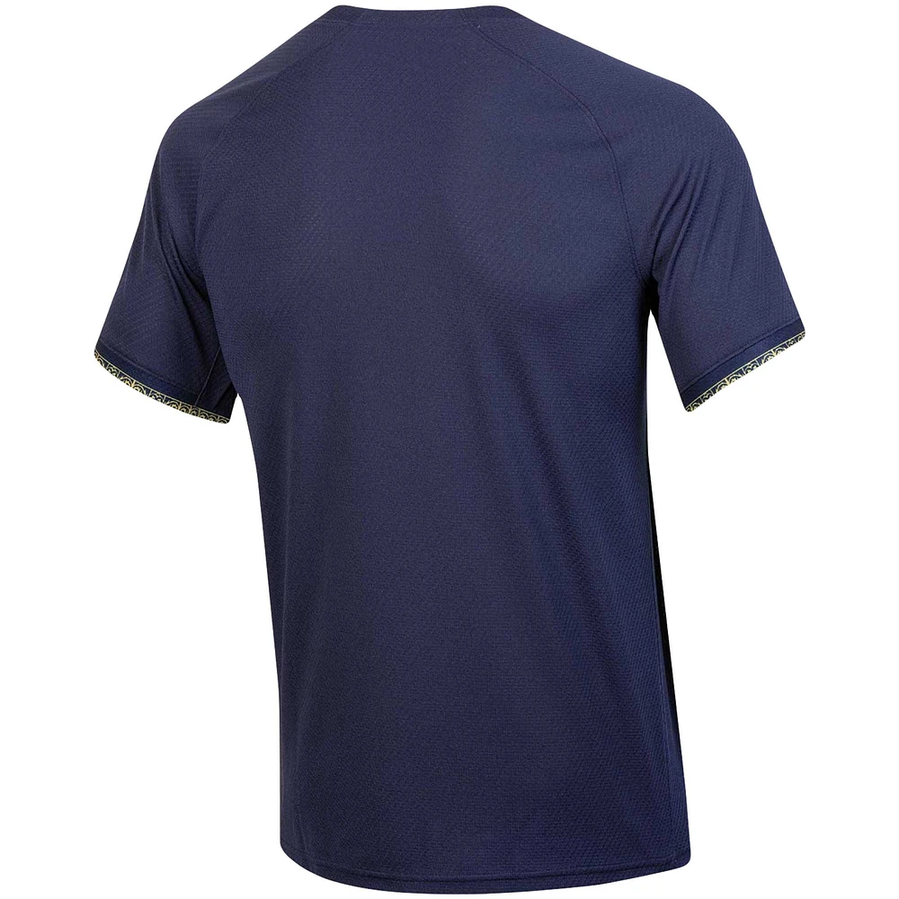 Men's Under Armour Navy Notre Dame Fighting Irish Replica Baseball Jersey