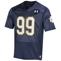 Men's Under Armour Rylie Mills Navy Notre Dame Fighting Irish NIL Football Replica Player Jersey