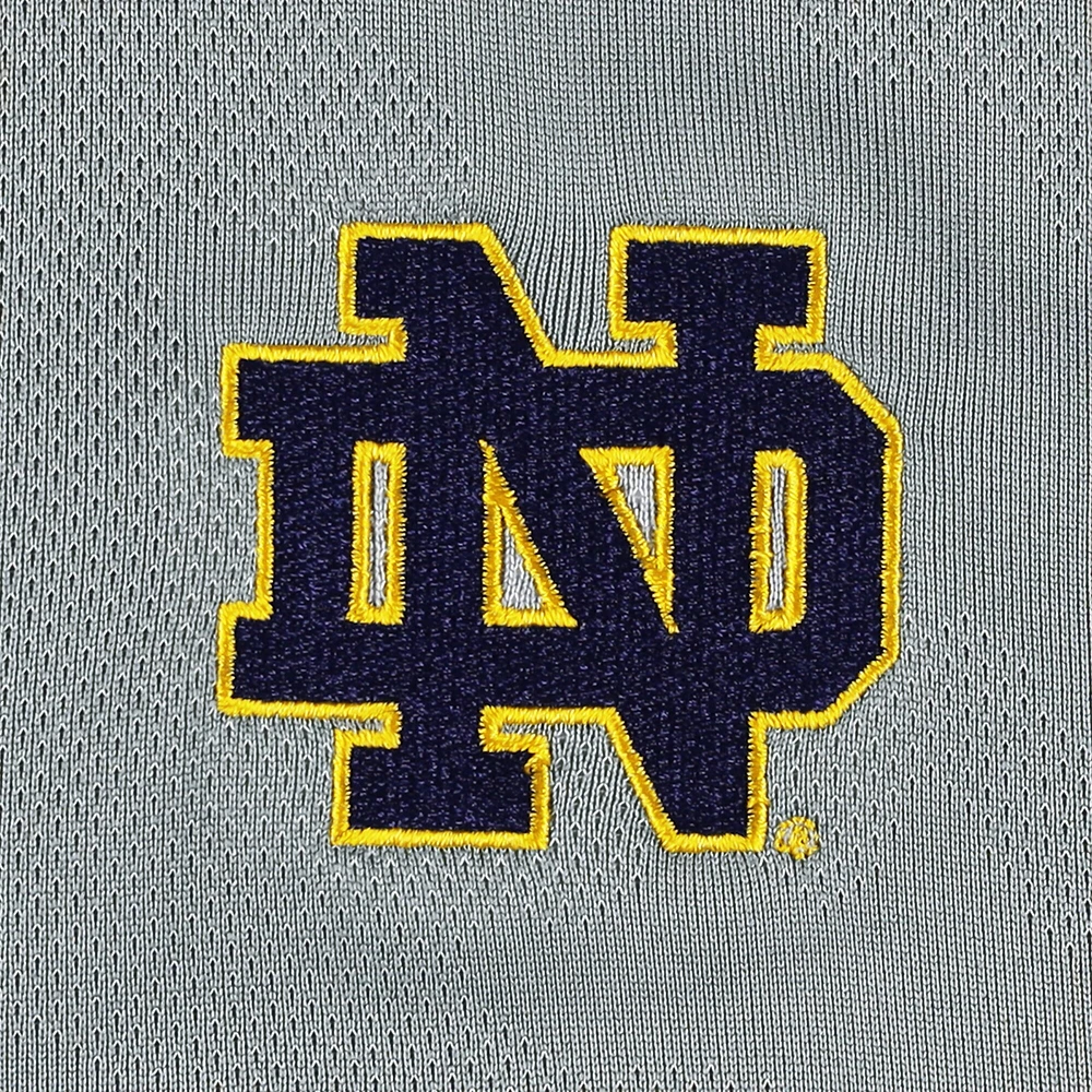 Men's Under Armour Steel Notre Dame Fighting Irish Game Day Camo Raglan Quarter-Zip Top