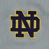 Men's Under Armour Steel Notre Dame Fighting Irish Game Day Camo Raglan Quarter-Zip Top