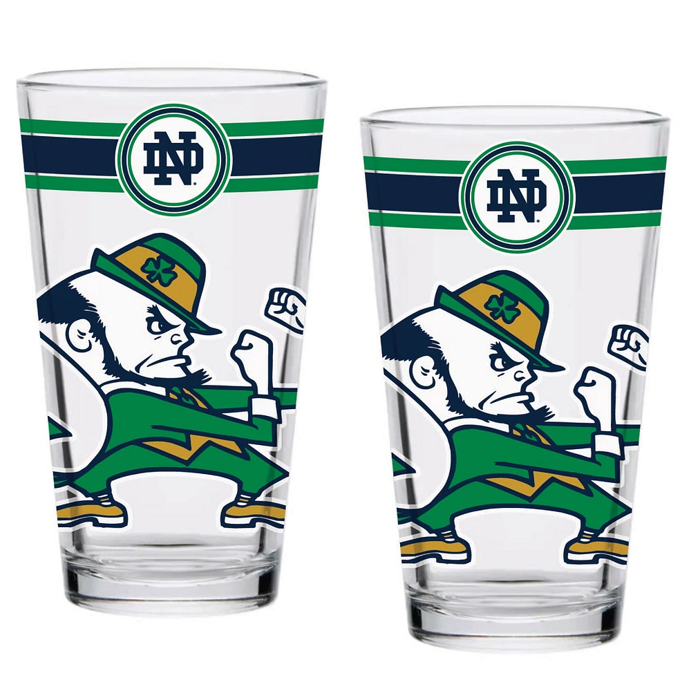 Notre Dame Fighting Irish 16oz. Classic Pint Glass Two-Pack