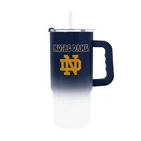 Verre à vin en acier inoxydable ombré de 24 oz de Notre Dame Fighting Irish