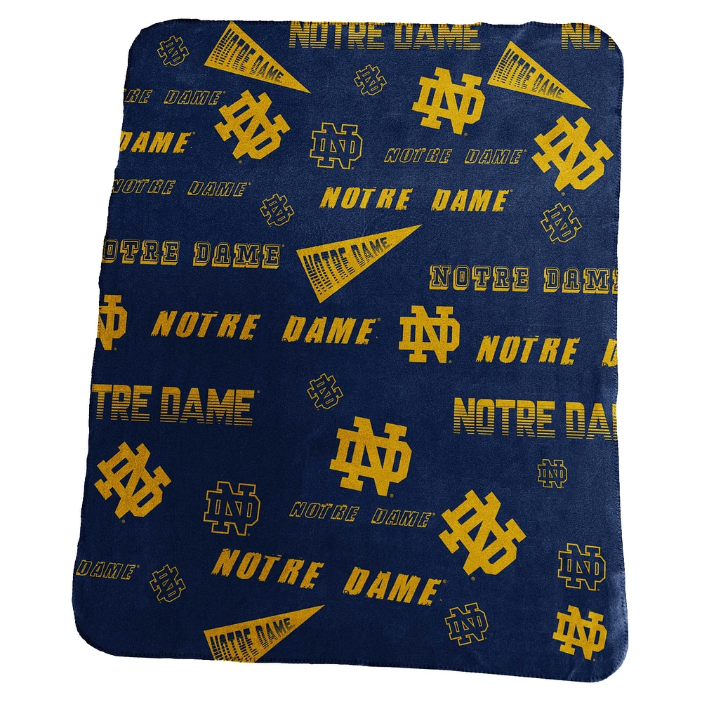 Couverture polaire classique Notre Dame Fighting Irish 50" x 60"
