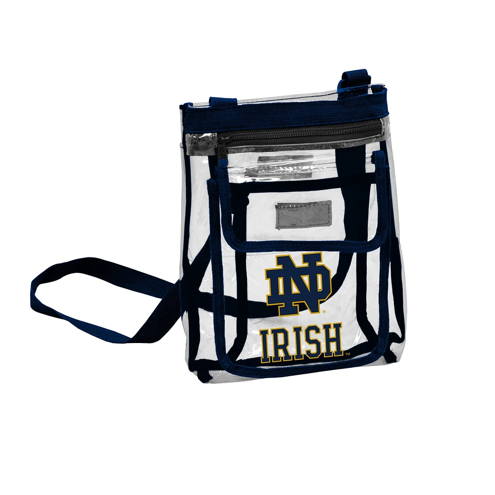 Sac à bandoulière transparent avec logo Fighting Irish de Notre Dame
