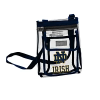 Sac à bandoulière transparent avec logo Fighting Irish de Notre Dame