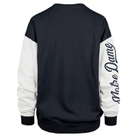Women's '47  Navy Notre Dame Fighting Irish Double Header Rise Andie Pullover Sweatshirt