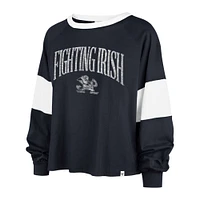T-shirt à manches longues '47 Notre Dame Fighting Irish Upside Rhea Raglan pour femme