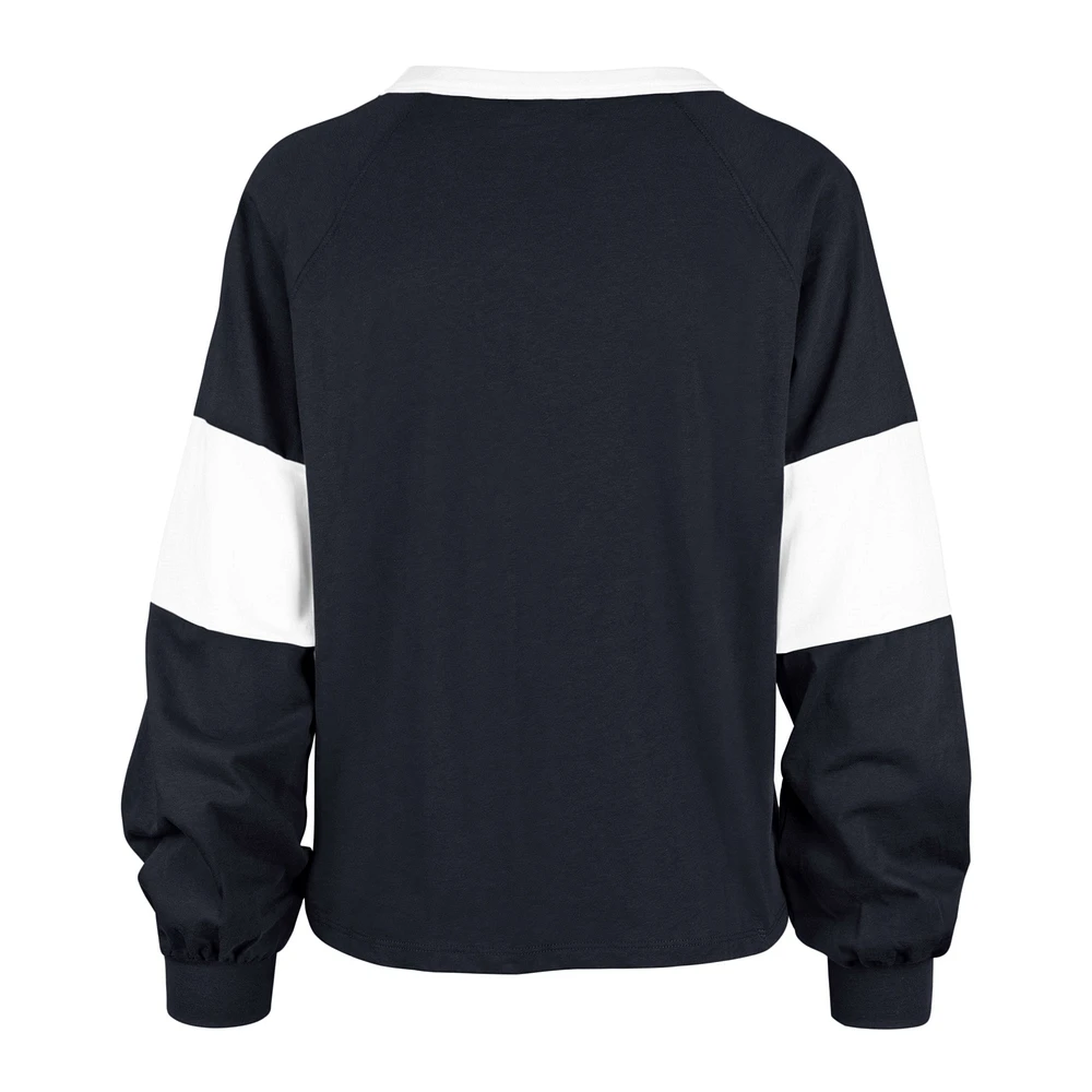 T-shirt à manches longues '47 Notre Dame Fighting Irish Upside Rhea Raglan pour femme