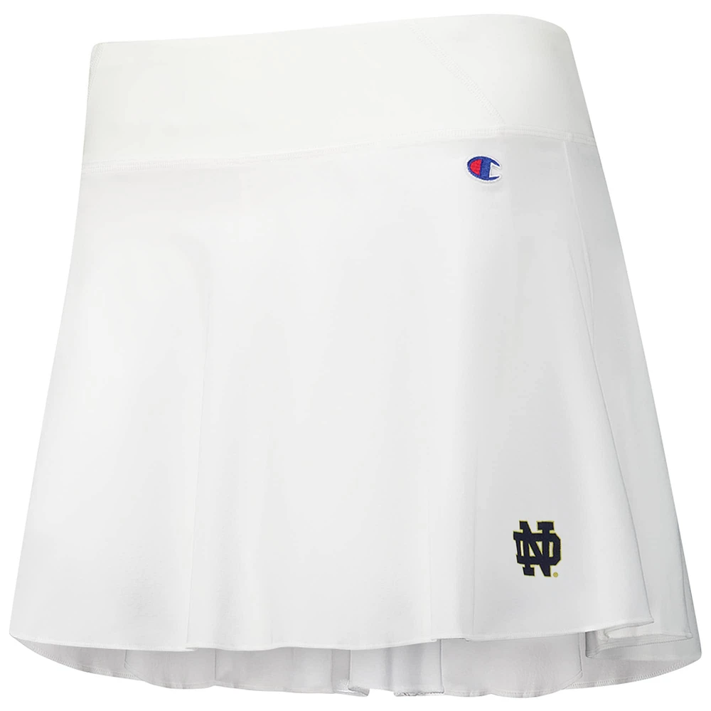 Women's Champion White Notre Dame Fighting Irish Tailgate Soft Touch Skort