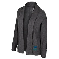 Women's Colosseum  Charcoal Notre Dame Fighting Irish Dash Cardigan