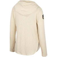 Colosseum Cream Notre Dame Fighting Irish OHT Military Appréciation Casey Raglan T-shirt à capuche manches longues pour femme