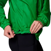 Women's Columbia Navy/Green Notre Dame Fighting Irish Flash Forward Full-Zip Hoodie Windbreaker Jacket