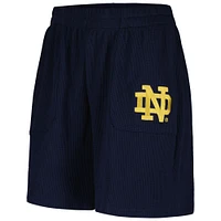 V140060 ND Navy Short Hype & Vice Pocket Hit Grand Slam Waffle pour femme SHTLADMIS