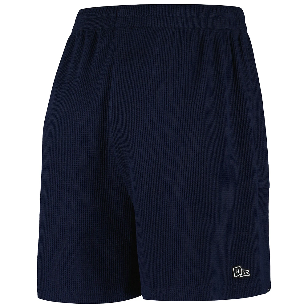 V140060 ND Navy Short Hype & Vice Pocket Hit Grand Slam Waffle pour femme SHTLADMIS
