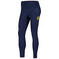 Notre Dame Fighting Irish 7/8 Ribbed Pocket iLeggings pour femme bleu marine