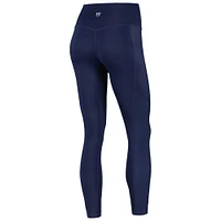 Notre Dame Fighting Irish 7/8 Ribbed Pocket iLeggings pour femme bleu marine