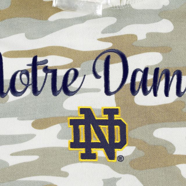 Sweat à capuche Pressbox Camo Notre Dame Fighting Irish San Pablo pour femme
