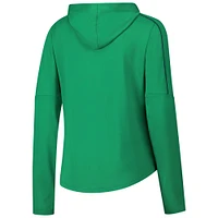 Women's Under Armour Green Notre Dame Fighting Irish Game Day Knockout Long Sleeve Hooded T-Shirt