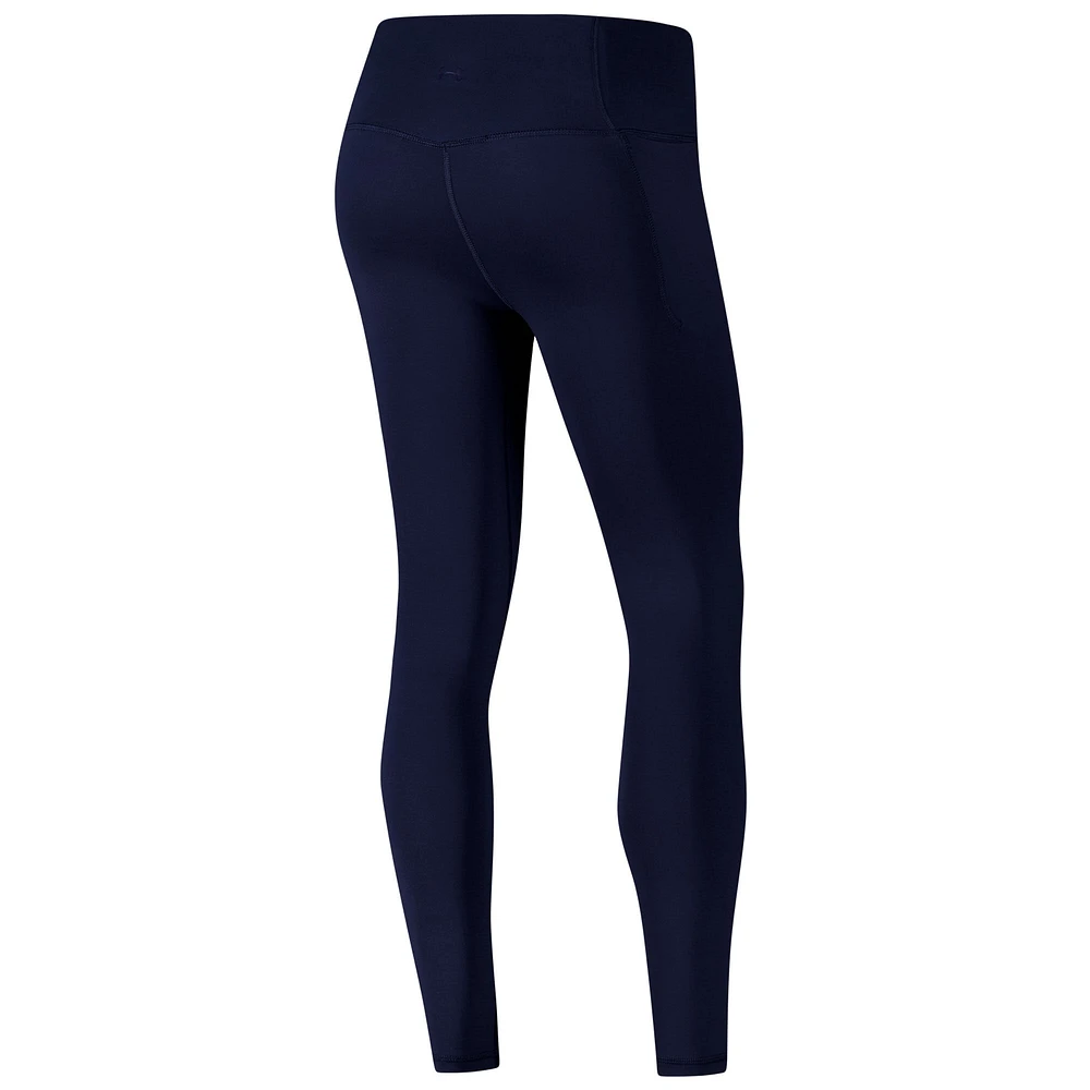Women's Under Armour Navy Notre Dame Fighting Irish Meridian Luxe Performance Leggings