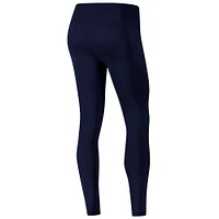 Women's Under Armour Navy Notre Dame Fighting Irish Meridian Luxe Performance Leggings