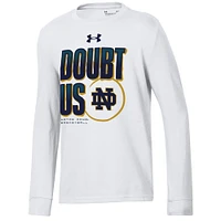 Youth Under Armour  White Notre Dame Fighting Irish March Madness Unity Long Sleeve T-Shirt