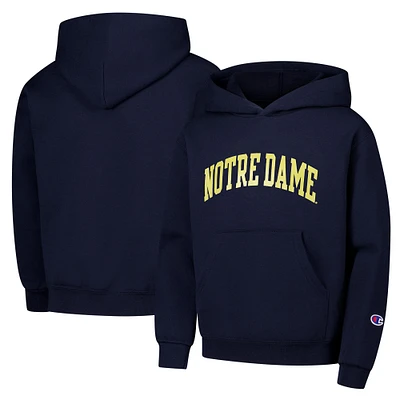 Sweat à capuche Basic Arch Navy Champion Jeunesse Notre Dame Fighting Irish