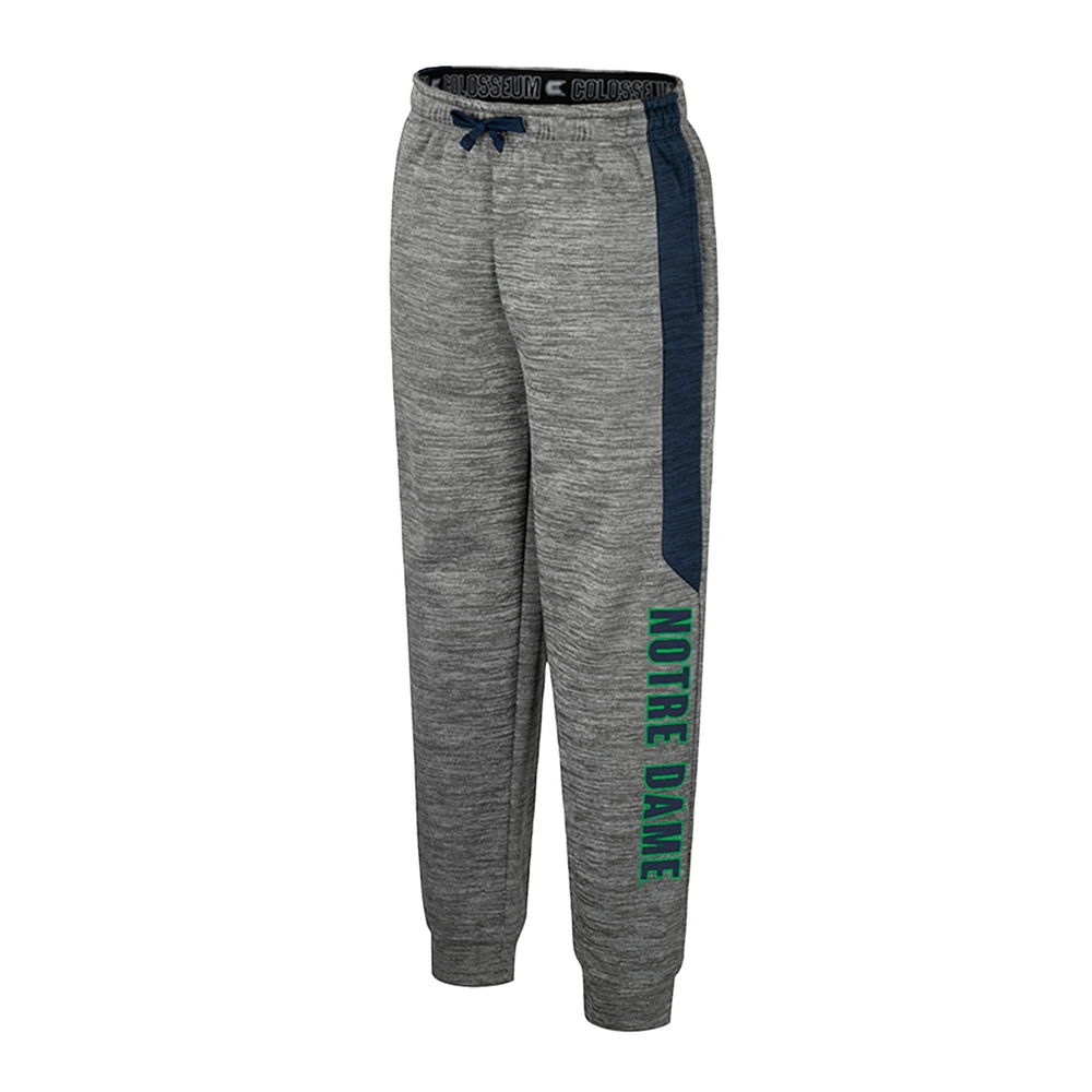 Youth Colosseum Heather Gray Notre Dame Fighting Irish Fleece Pants