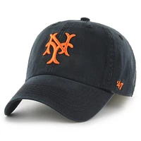 Men's '47 Black NY Giants Cooperstown Collection Franchise Fitted Hat
