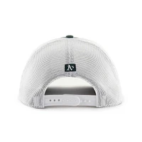 Men's '47 Green/White Oakland Athletics Burgess Trucker Snapback Hat