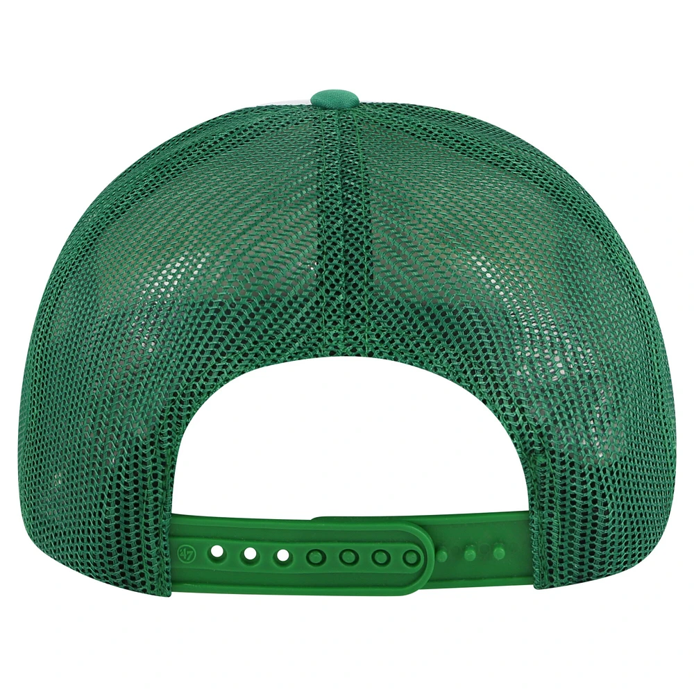 Men's '47 White/Green Oakland Athletics Cooperstown Collection Wax Pack Express Trucker Adjustable Hat