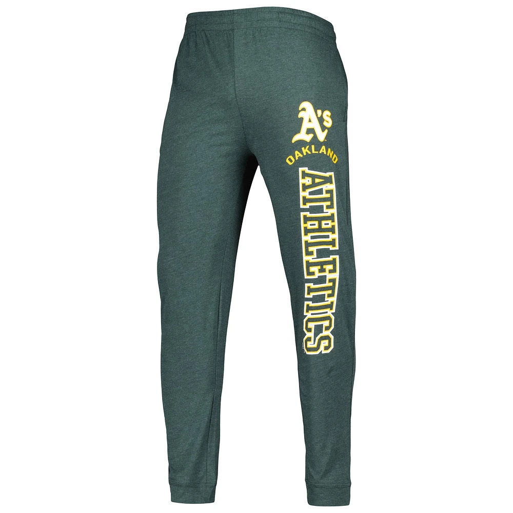 Men's Concepts Sport Green Athletics Inertia Raglan Long Sleeve Henley T-Shirt