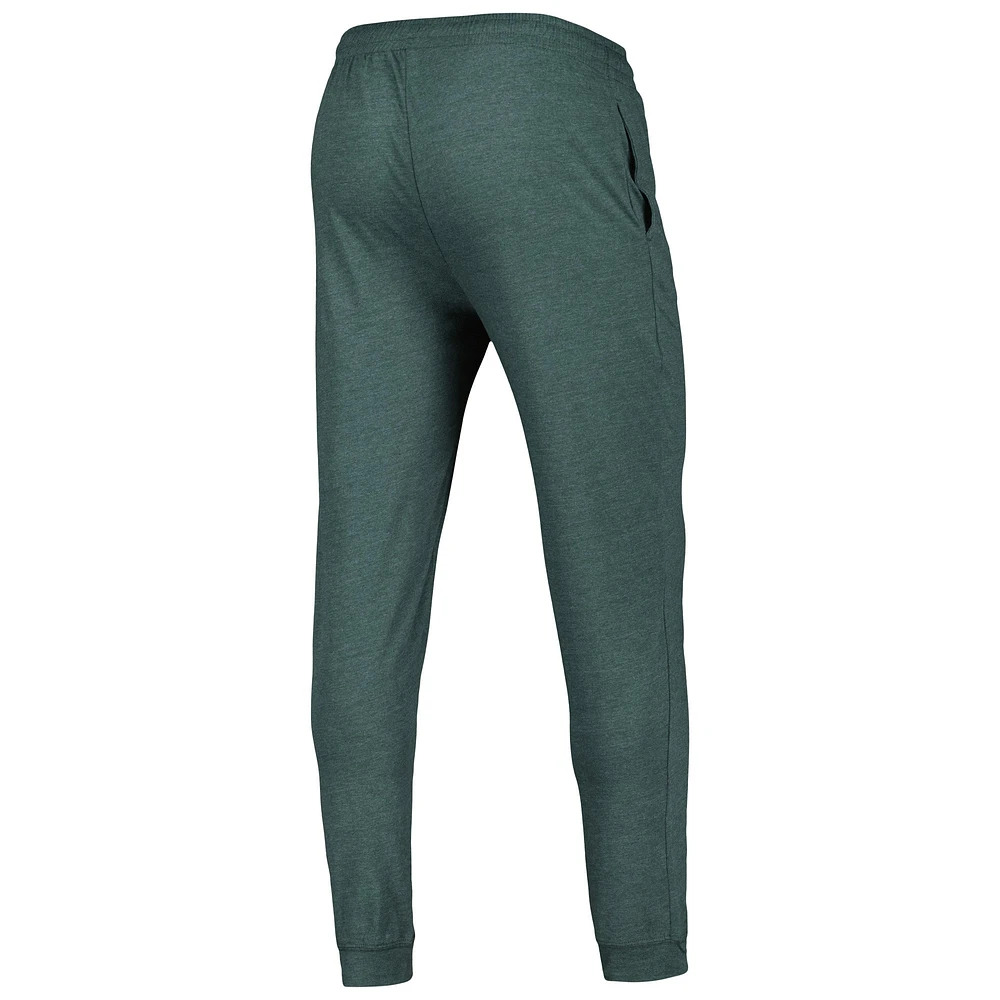 Men's Concepts Sport Green Athletics Inertia Raglan Long Sleeve Henley T-Shirt